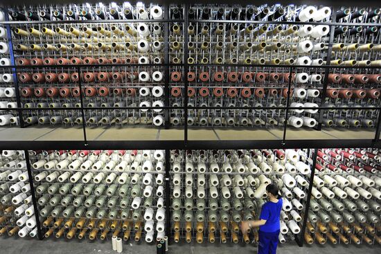 Carpet and rug production at a factory in Rostov-on-Don