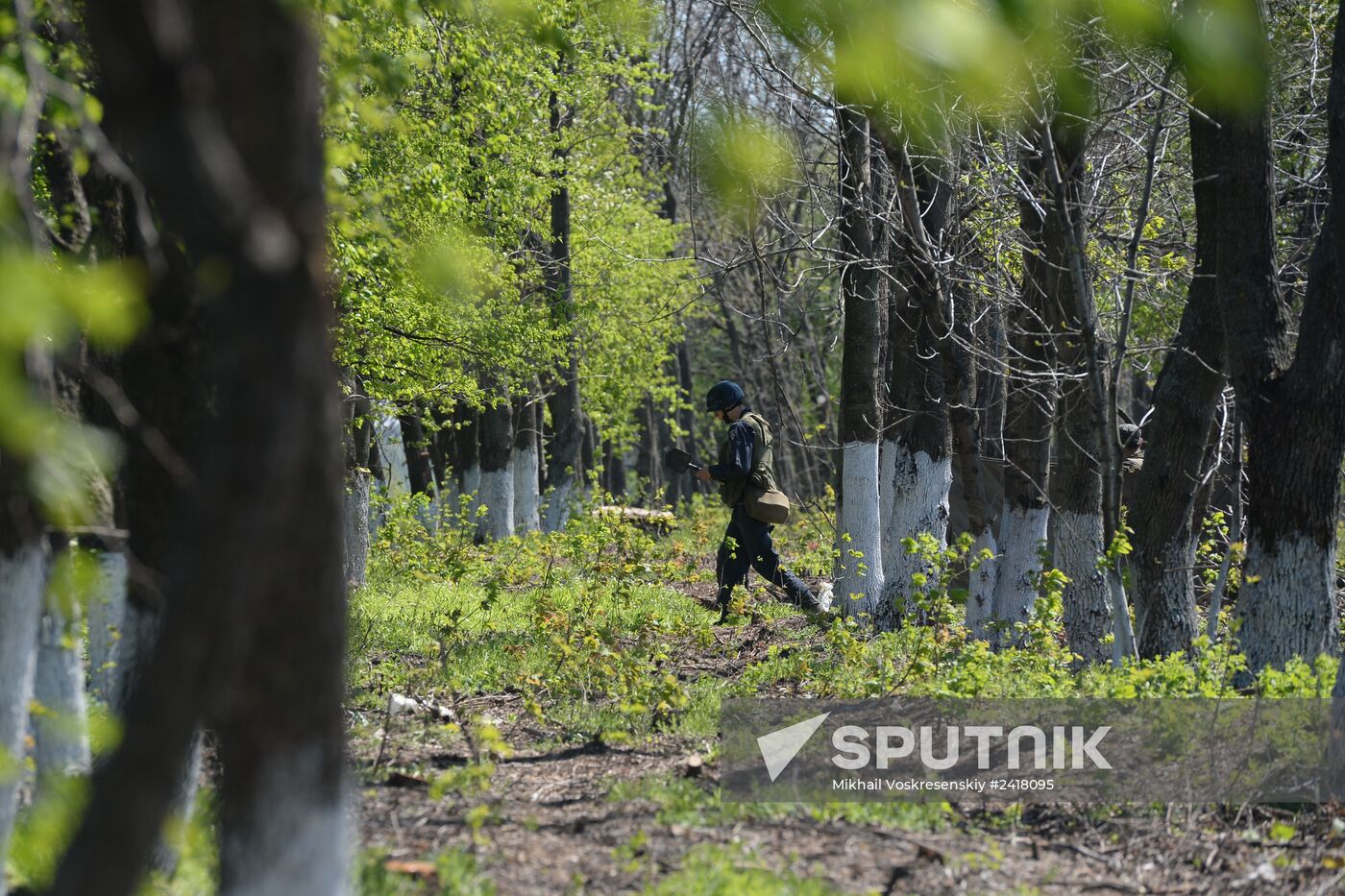 Ukrainian army's checkpoint in vicinity of Slavyansk