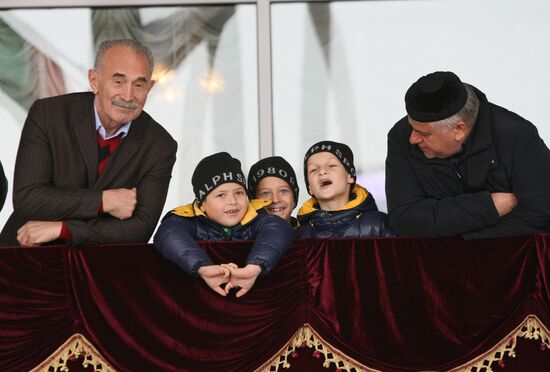 Horse race dedicated to Day of Peace in Gudermes