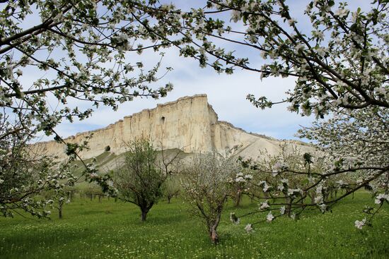 Belaya Skala (White Cliff) in the Crimea's Belogorsky District
