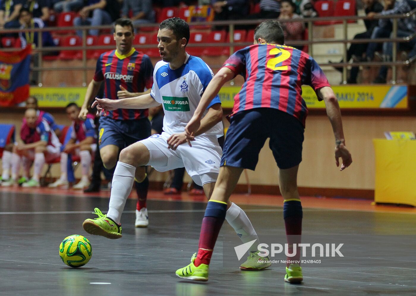 2013-14 UEFA Futsal Cup. Final Four. Dinamo vs. Barcelona