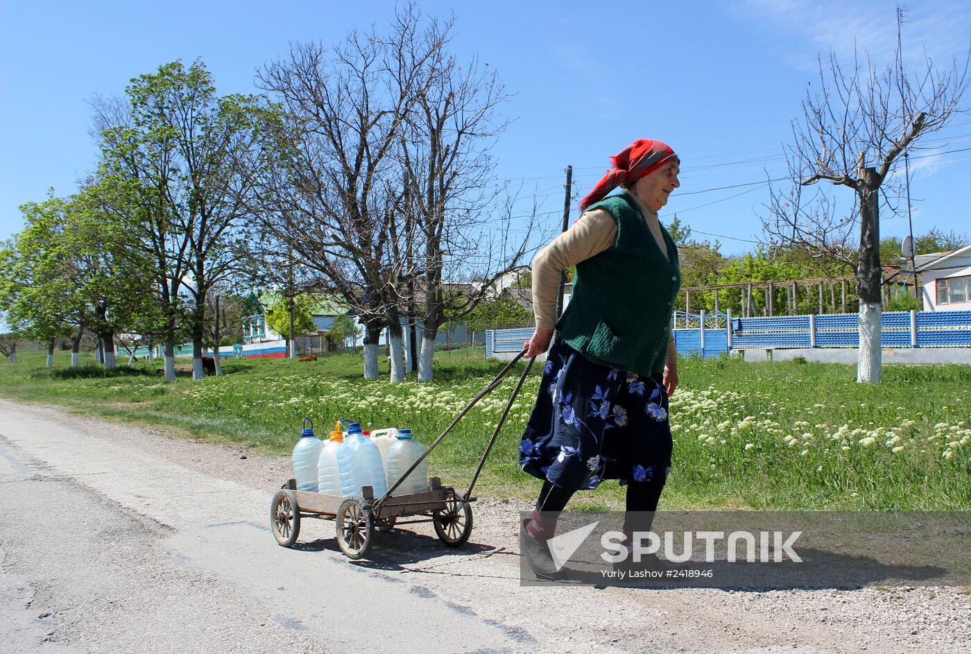 The situation with fresh water reserves in the Crimea