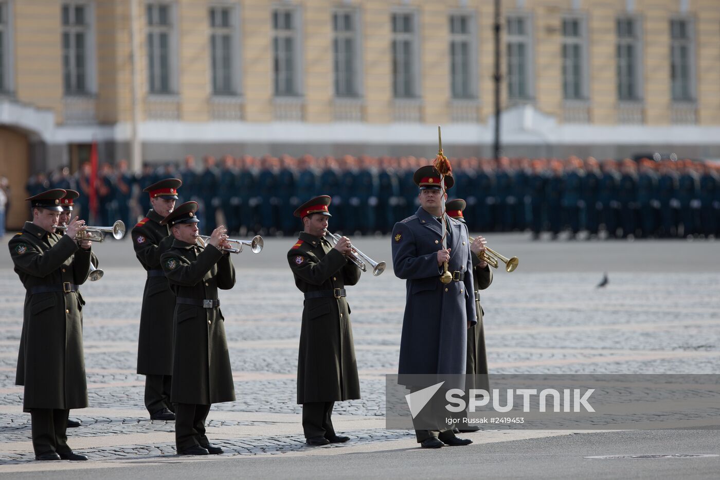 Victory parade rehearsal in St.Petersburg