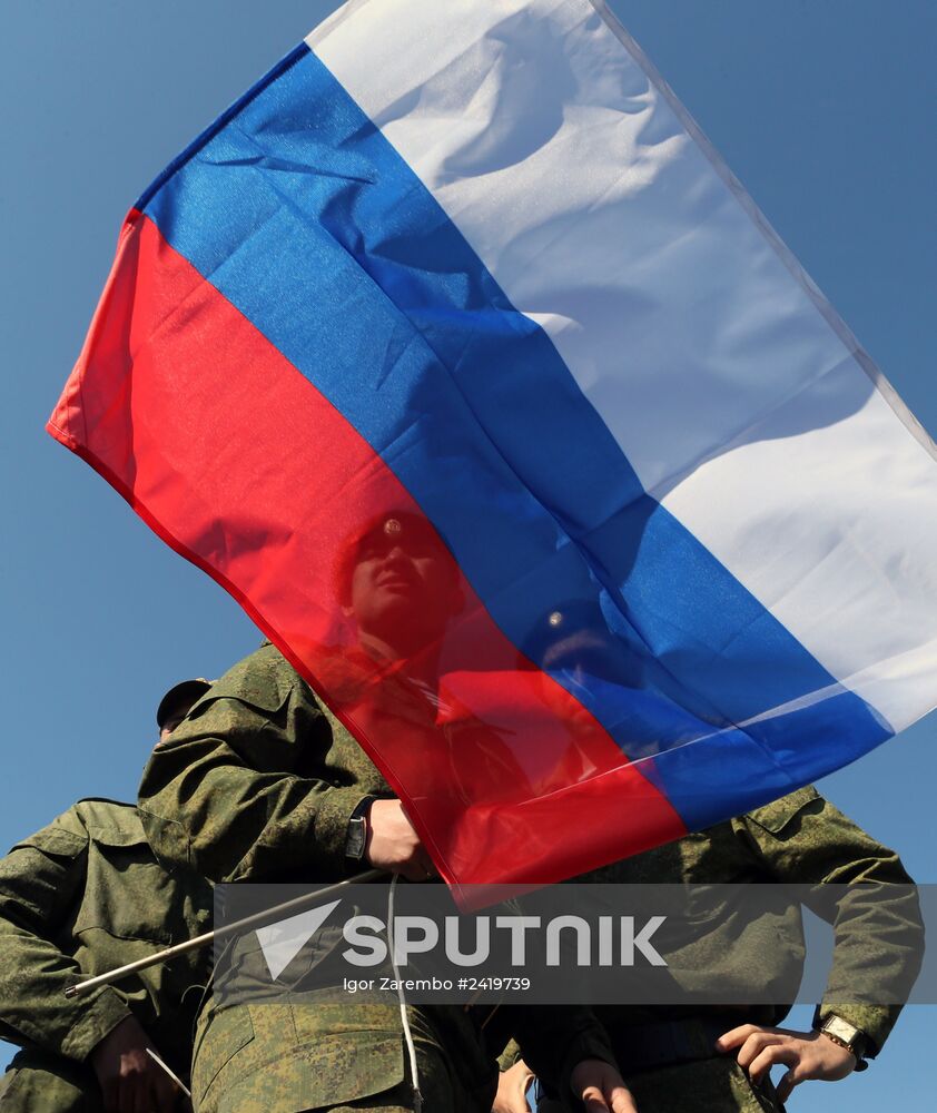 Relocating Baltic Fleet military equipment to Victory Day Parade site