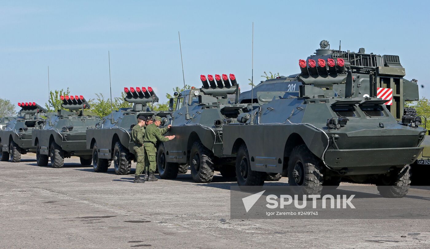 Relocating Baltic Fleet military equipment to Victory Day Parade site