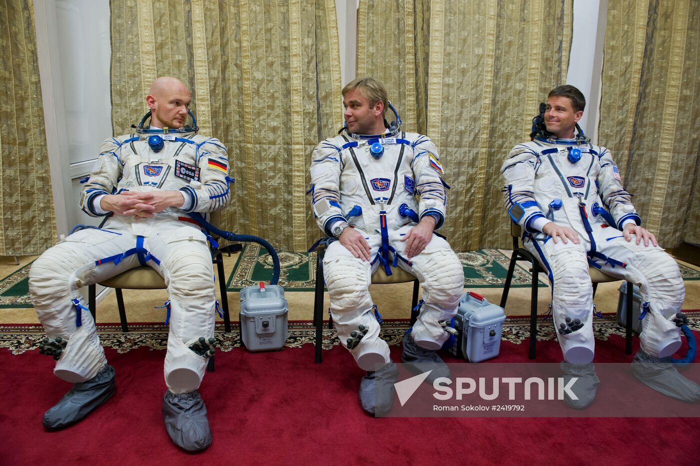 ISS Expedition 40/41 main crew in training