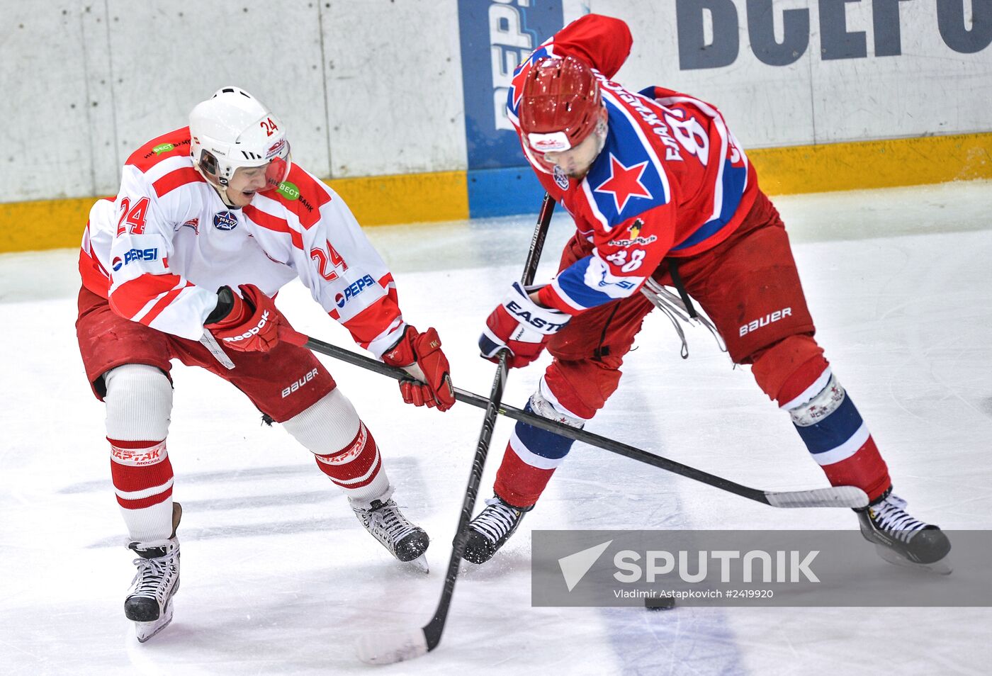 Russian Junior Hockey League. Krasnaya Armiya Moscow vs. Spartak Moscow