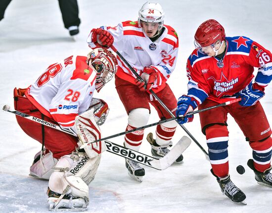 Russian Junior Hockey League. Krasnaya Armiya Moscow vs. Spartak Moscow