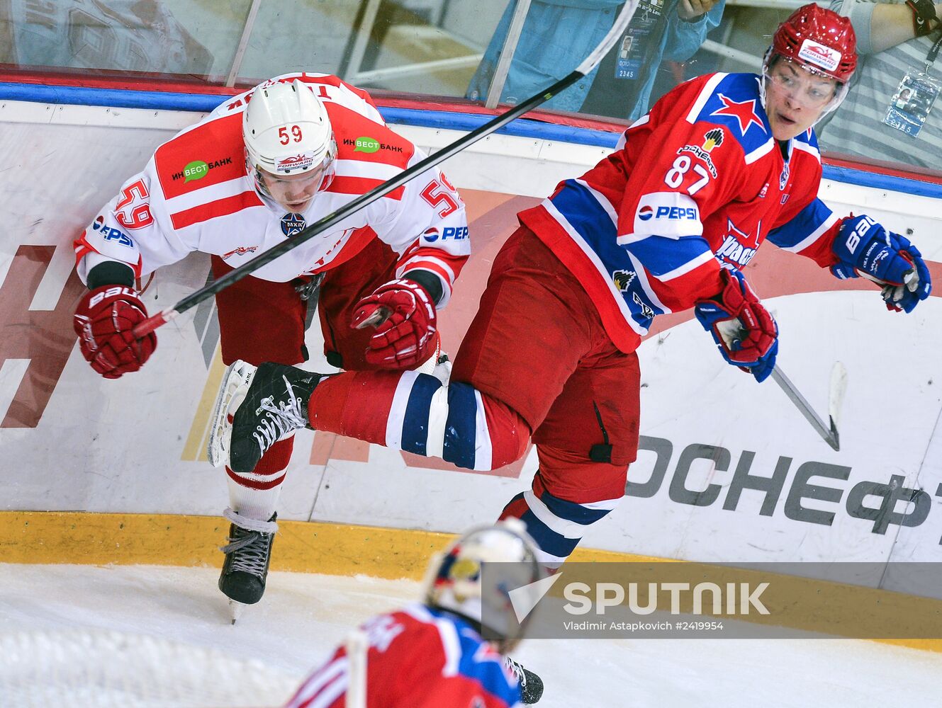 Russian Junior Hockey League. Krasnaya Armiya Moscow vs. Spartak Moscow