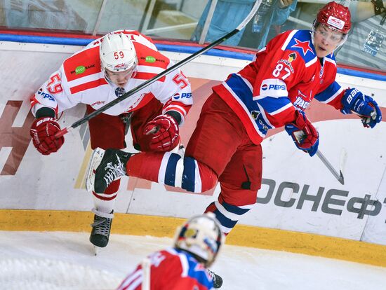 Russian Junior Hockey League. Krasnaya Armiya Moscow vs. Spartak Moscow