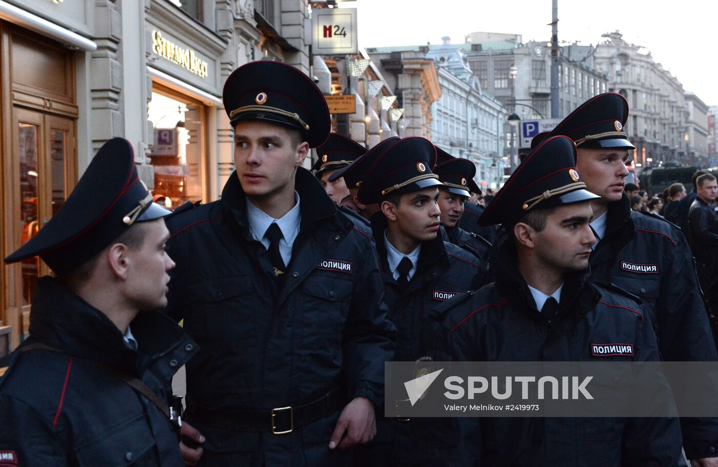 Victory Day Parade rehearsal on Red Square in Moscow