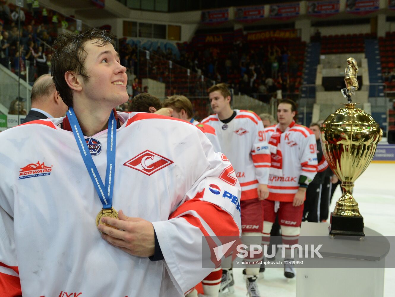 Russian Junior Hockey League. Krasnaya Armiya Moscow vs. Spartak Moscow