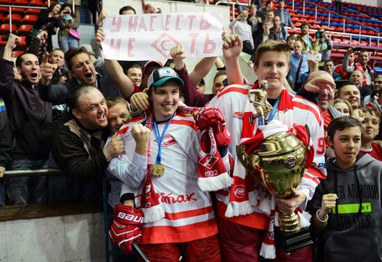 Russian Junior Hockey League. Krasnaya Armiya Moscow vs. Spartak Moscow
