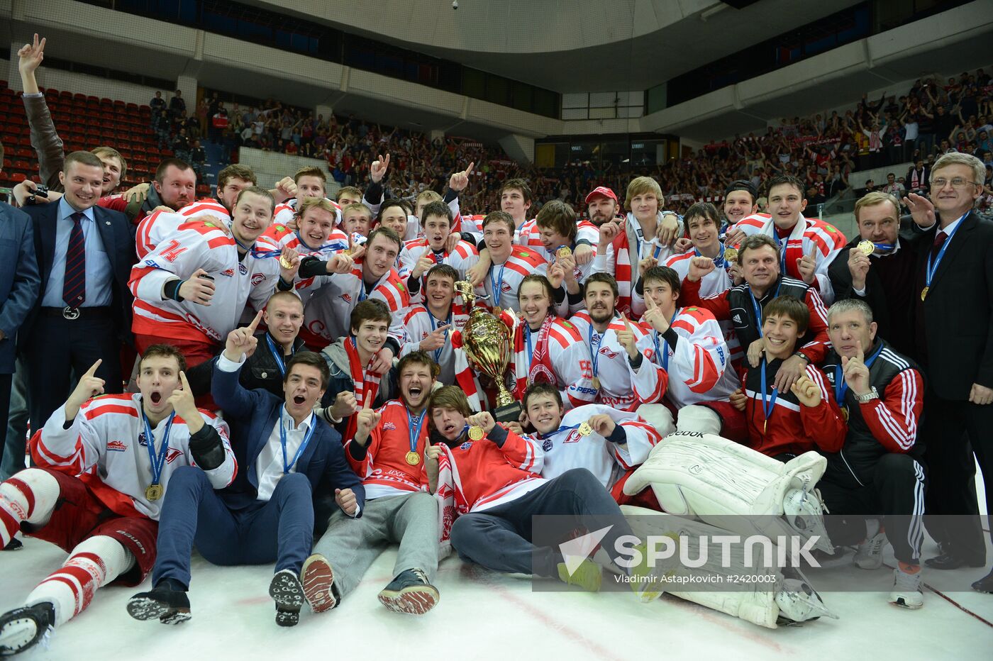 Russian Junior Hockey League. Krasnaya Armiya Moscow vs. Spartak Moscow