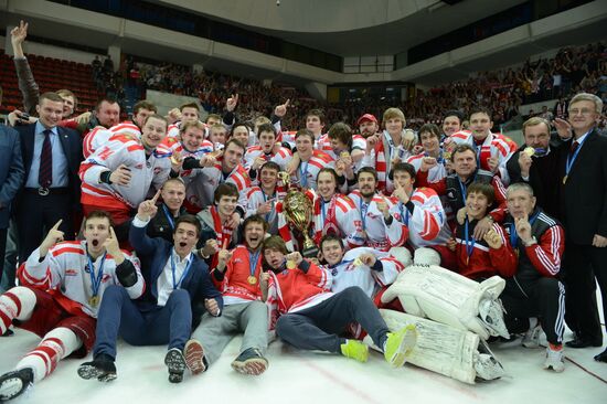 Russian Junior Hockey League. Krasnaya Armiya Moscow vs. Spartak Moscow