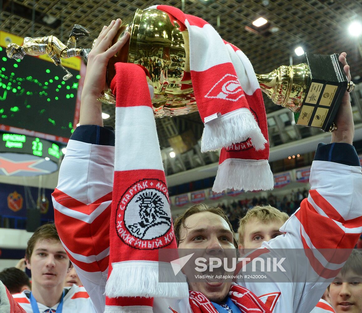 Russian Junior Hockey League. Krasnaya Armiya Moscow vs. Spartak Moscow