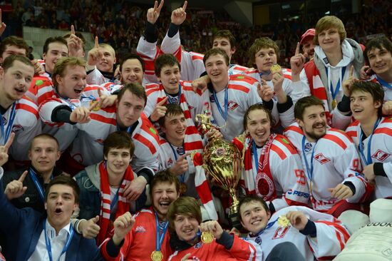 Russian Junior Hockey League. Krasnaya Armiya Moscow vs. Spartak Moscow