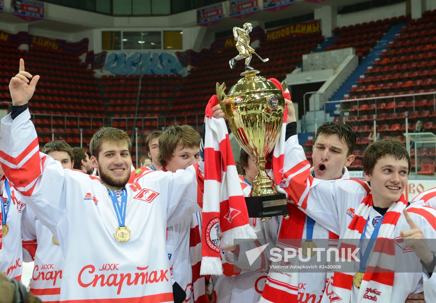 Russian Junior Hockey League. Krasnaya Armiya Moscow vs. Spartak Moscow