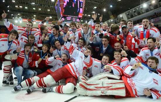 Russian Junior Hockey League. Krasnaya Armiya Moscow vs. Spartak Moscow