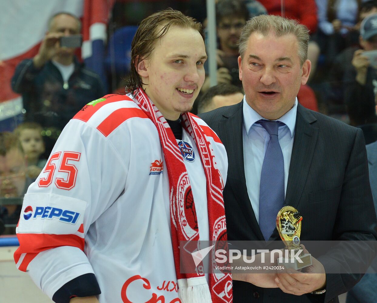 Russian Junior Hockey League. Krasnaya Armiya Moscow vs. Spartak Moscow