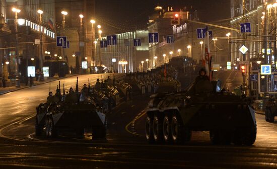 Victory Day Parade rehearsal on Red Square in Moscow