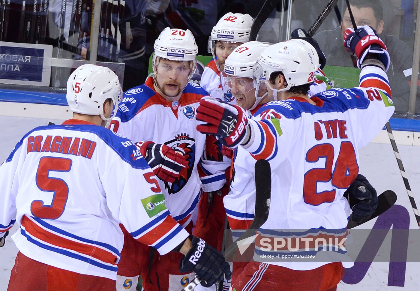 Kontinental Hockey League. Metallurg Magnitogorsk vs. Lev Praha