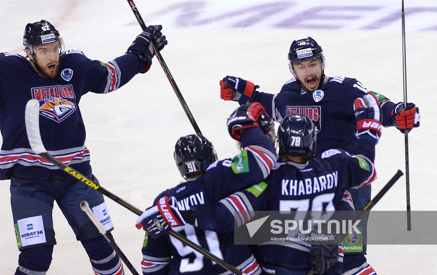 Kontinental Hockey League. Metallurg Magnitogorsk vs. Lev Praha