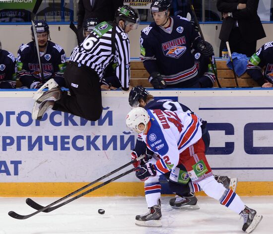 Kontinental Hockey League. Metallurg Magnitogorsk vs. Lev Praha