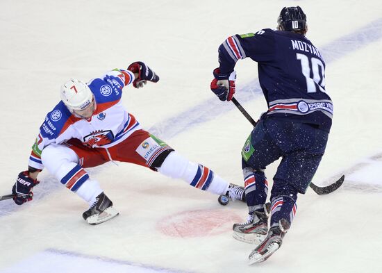 Kontinental Hockey League. Metallurg Magnitogorsk vs. Lev Praha