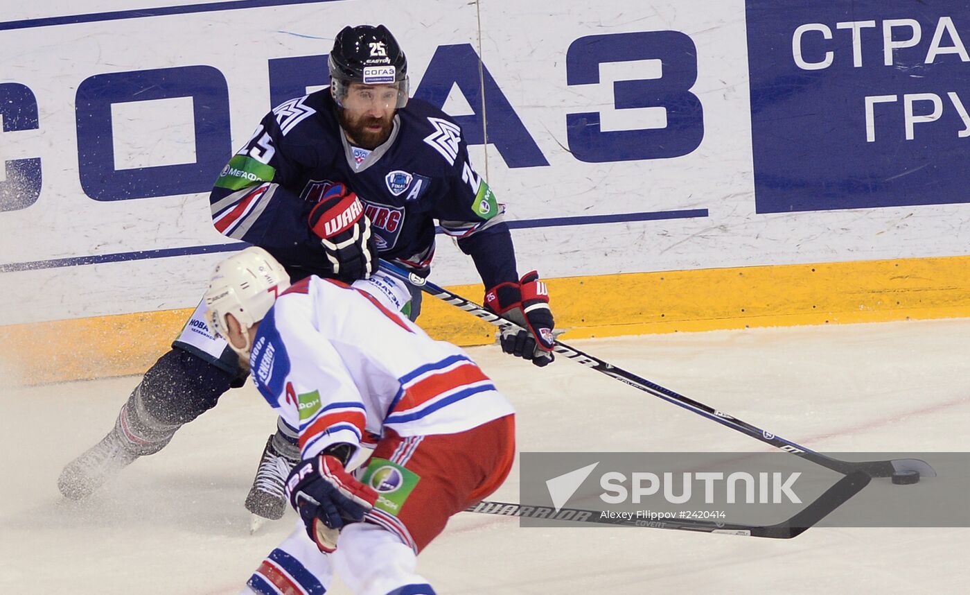 Kontinental Hockey League. Metallurg Magnitogorsk vs. Lev Praha