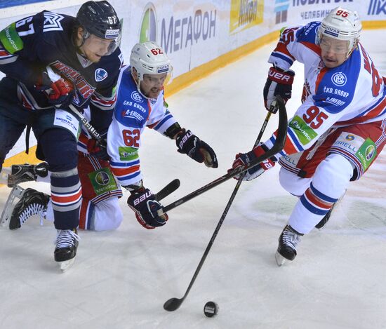 Kontinental Hockey League. Metallurg Magnitogorsk vs. Lev Praha