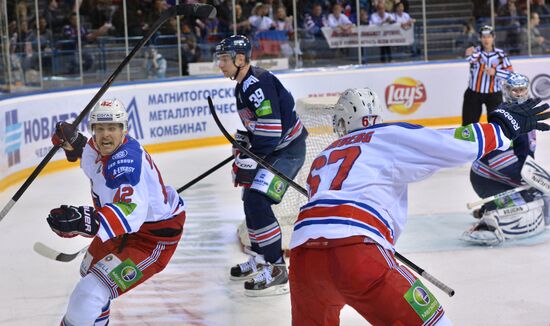 Kontinental Hockey League. Metallurg Magnitogorsk vs. Lev Praha