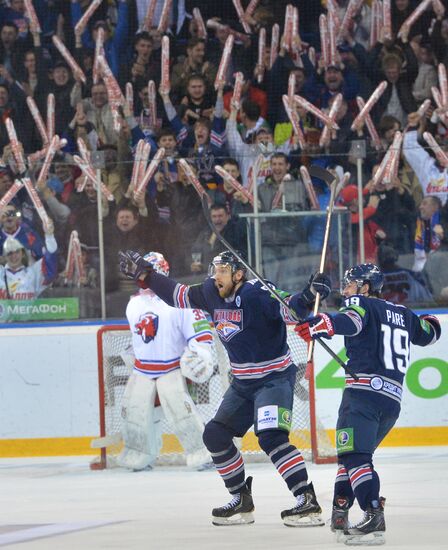 Kontinental Hockey League. Metallurg vs. Lev