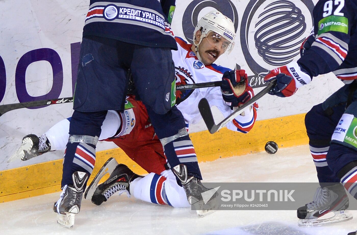 Kontinental Hockey League. Metallurg Magnitogorsk vs. Lev Praha