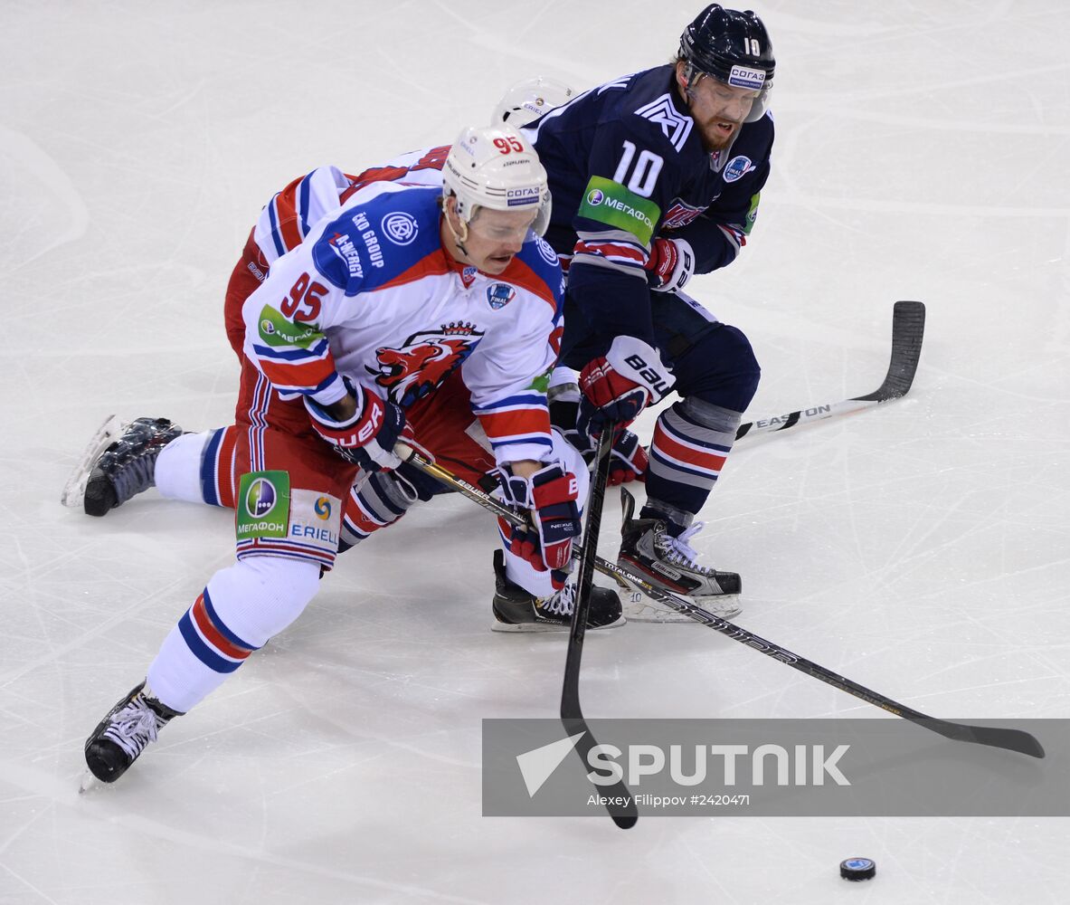 Kontinental Hockey League. Metallurg Magnitogorsk vs. Lev Praha