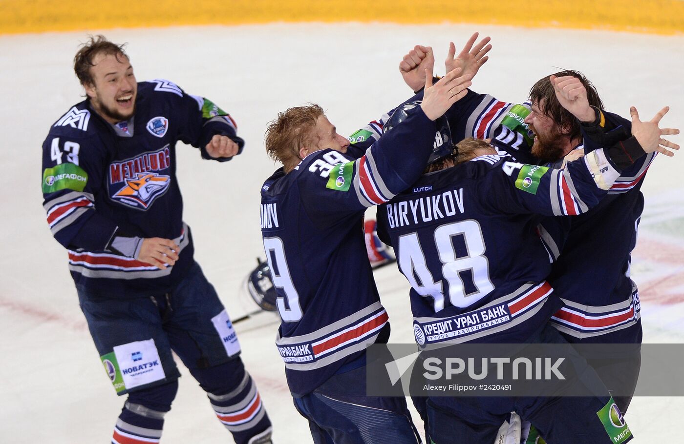 Kontinental Hockey League. Metallurg Magnitogorsk vs. Lev Praha