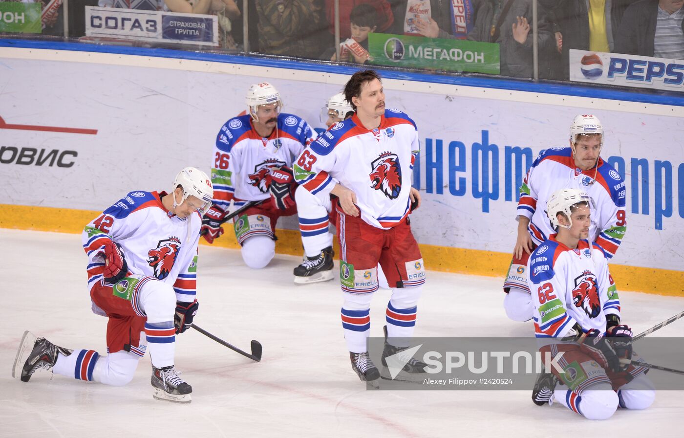 Kontinental Hockey League. Metallurg Magnitogorsk vs. Lev Praha