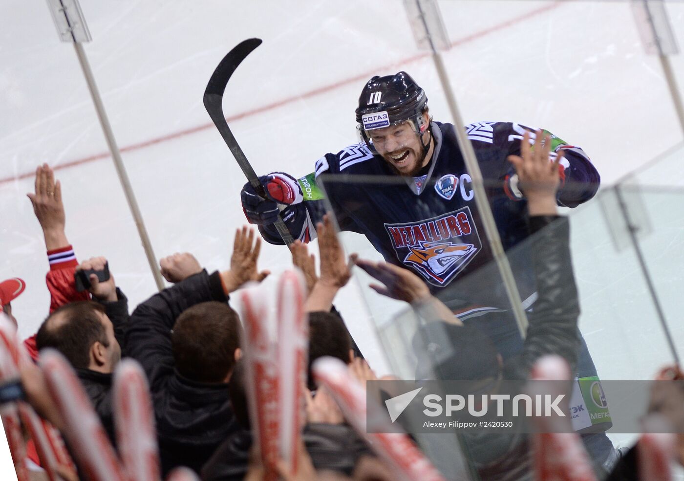 Kontinental Hockey League. Metallurg Magnitogorsk vs. Lev Praha