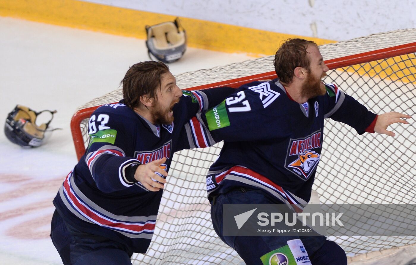 Kontinental Hockey League. Metallurg Magnitogorsk vs. Lev Praha