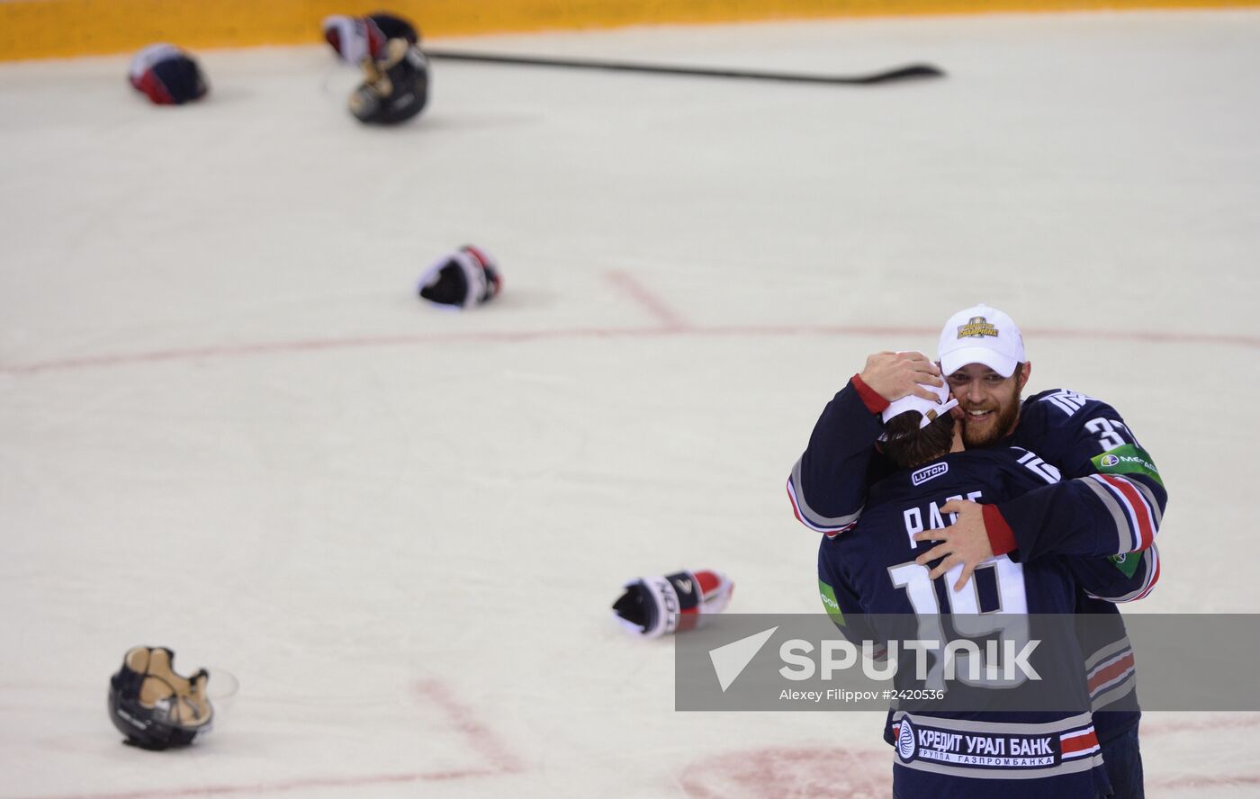 Kontinental Hockey League. Metallurg Magnitogorsk vs. Lev Praha