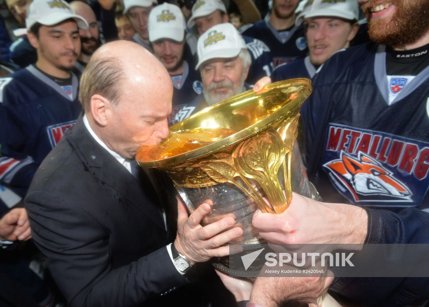 Kontinental Hockey League. Metallurg Magnitogorsk vs. Lev Praha