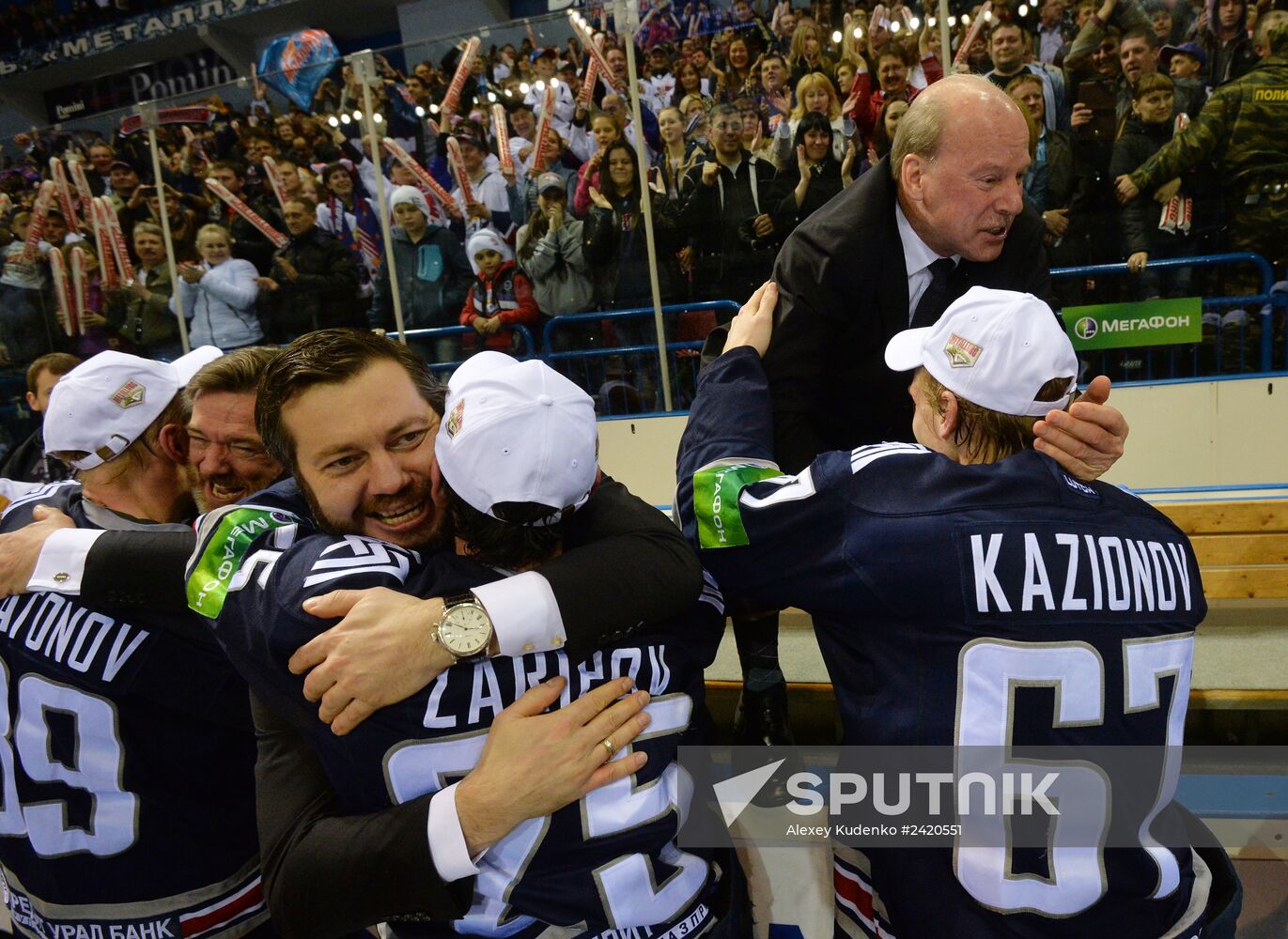 Kontinental Hockey League. Metallurg Magnitogorsk vs. Lev Praha