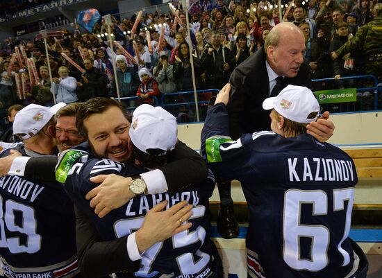 Kontinental Hockey League. Metallurg Magnitogorsk vs. Lev Praha