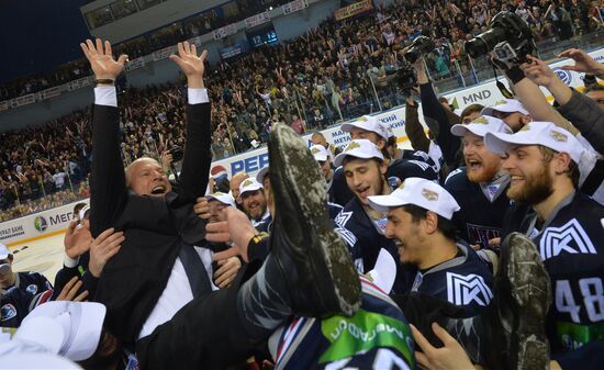 Kontinental Hockey League. Metallurg Magnitogorsk vs. Lev Praha