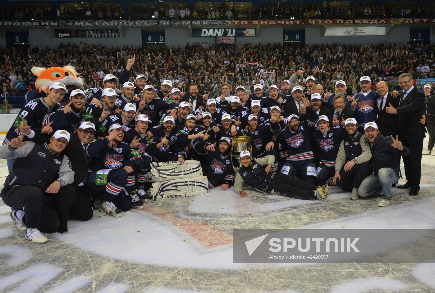 Kontinental Hockey League. Metallurg Magnitogorsk vs. Lev Praha