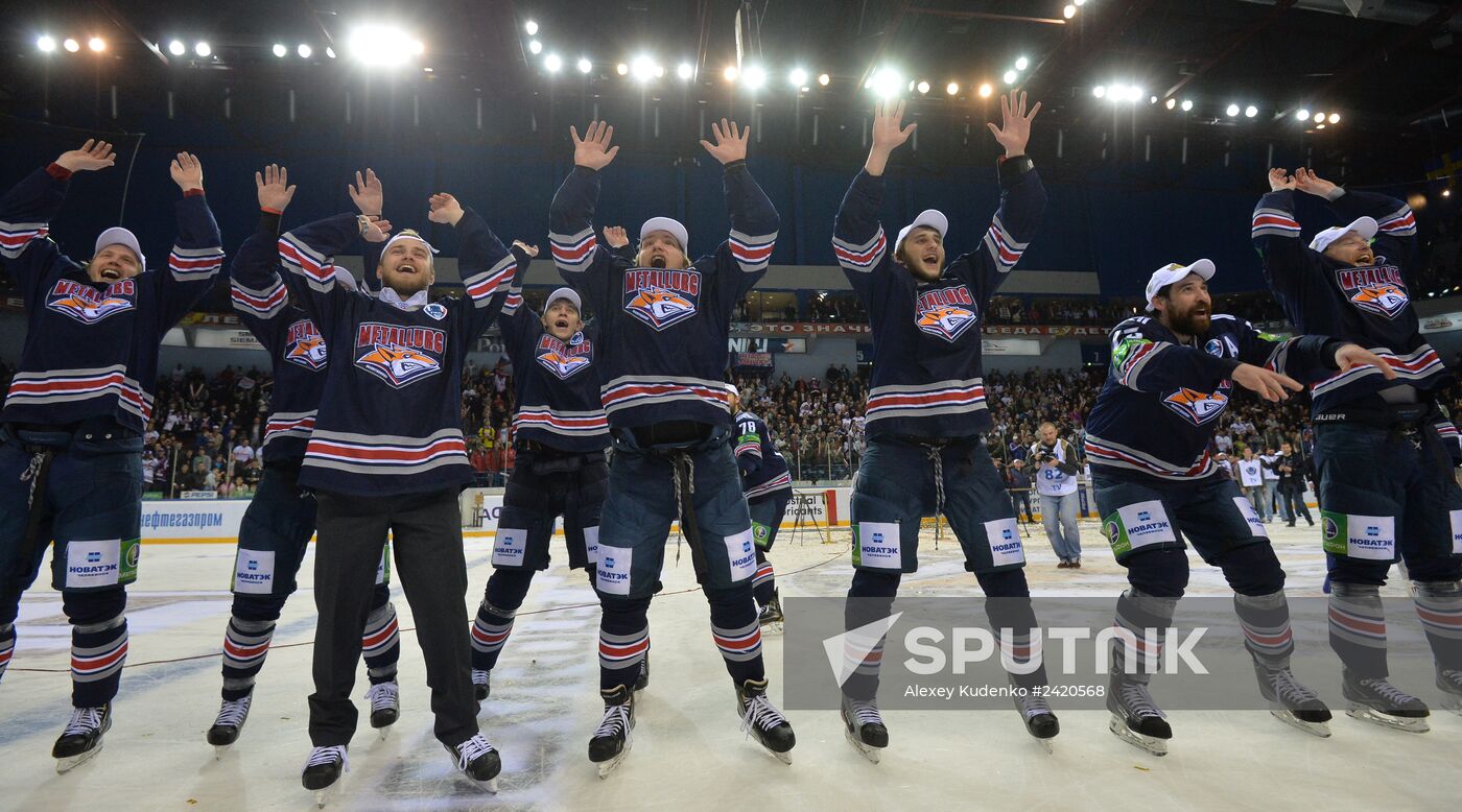 Kontinental Hockey League. Metallurg Magnitogorsk vs. Lev Praha