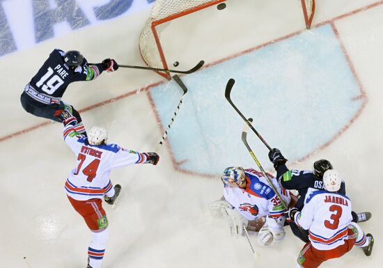 Kontinental Hockey League. Metallurg Magnitogorsk vs. Lev Praha