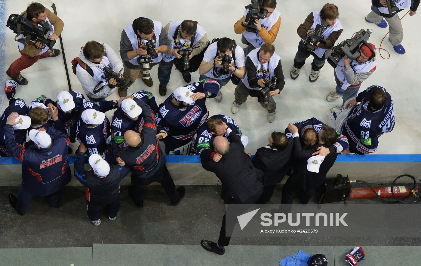 Kontinental Hockey League. Metallurg Magnitogorsk vs. Lev Praha