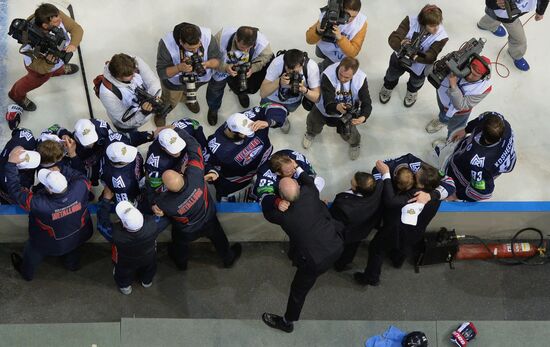 Kontinental Hockey League. Metallurg Magnitogorsk vs. Lev Praha