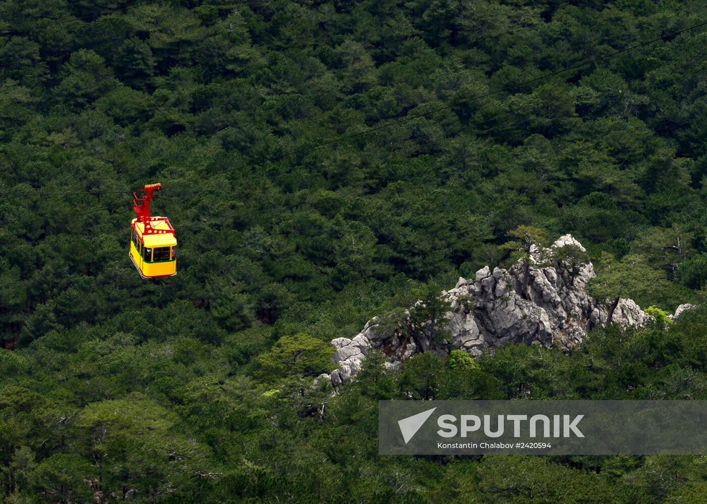Miskhor - Ai-Petri cableway commissioned in Crimea after repair works